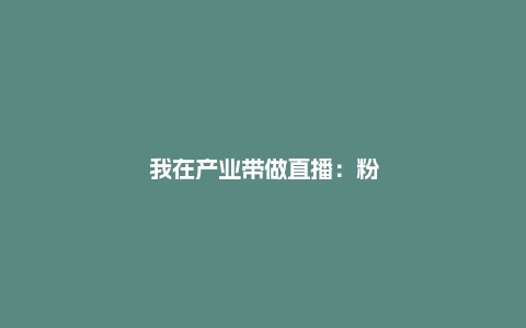 我在产业带做直播：粉丝复购率超50%，忠实客户个人下单超千万
