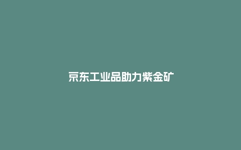 京东工业品助力紫金矿业搭建数字化采购商城
